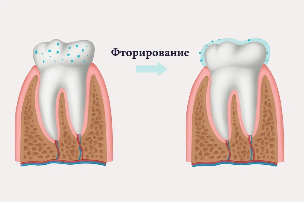 Фторирование зуба Фторирование зуба